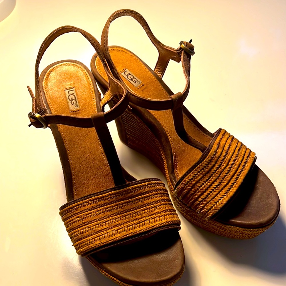 UGG Woven Wedge Sandal